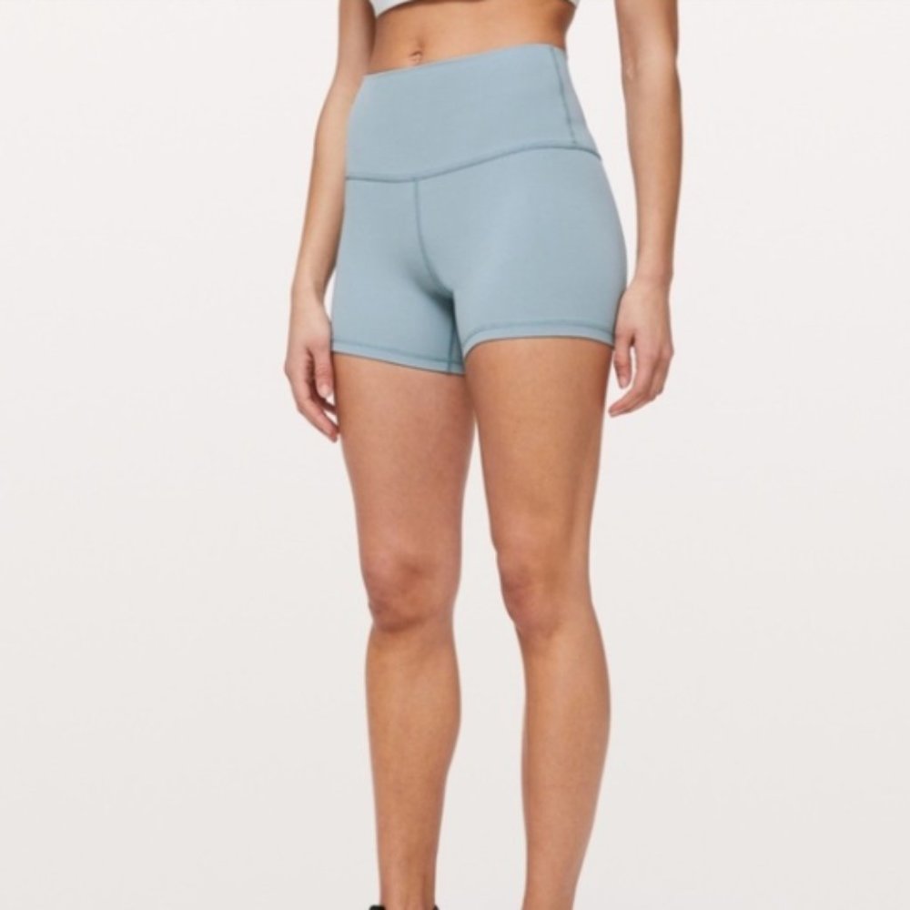 Lululemon Align Shorts 4" in Blue Cast